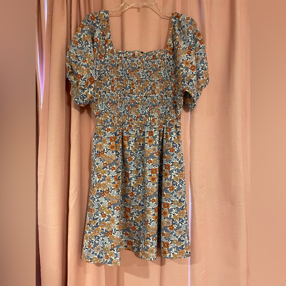 Floral Maxi Dress with Puff Sleeves